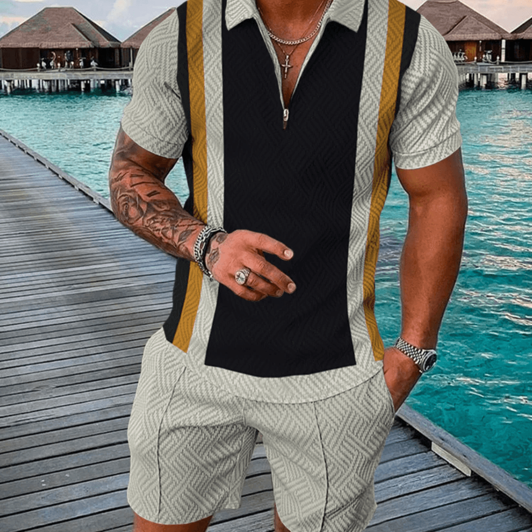 Shawn Polo Shirt And Shorts Co-Ord