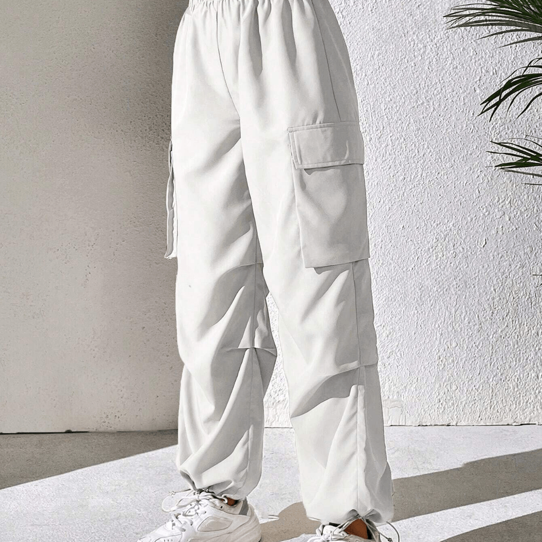White Cargo Pants