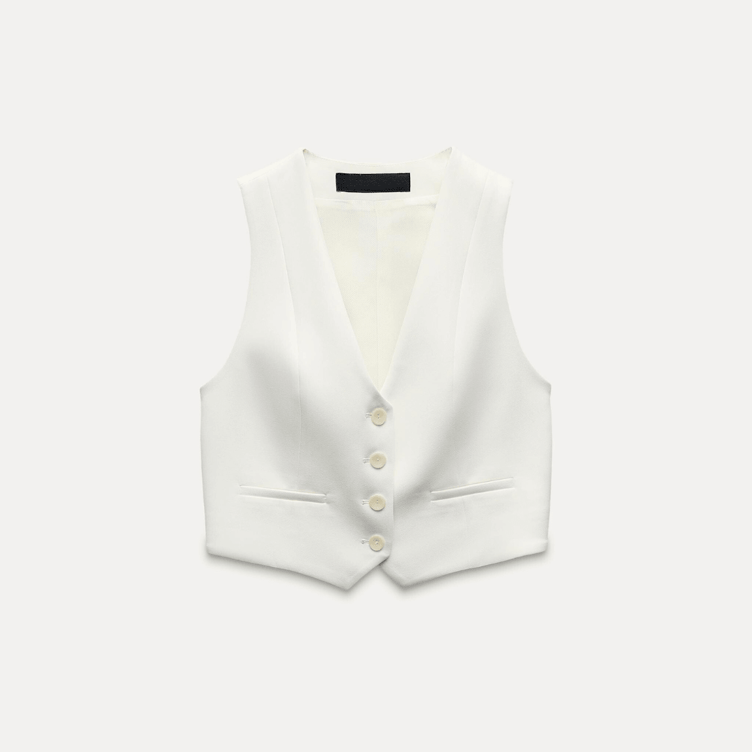 Women's Elegant Vest with Buttons