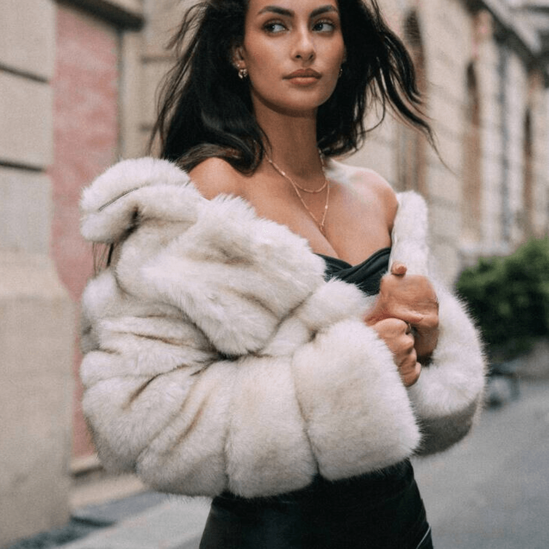 Synthetic Fur Coat - NEERA Collection