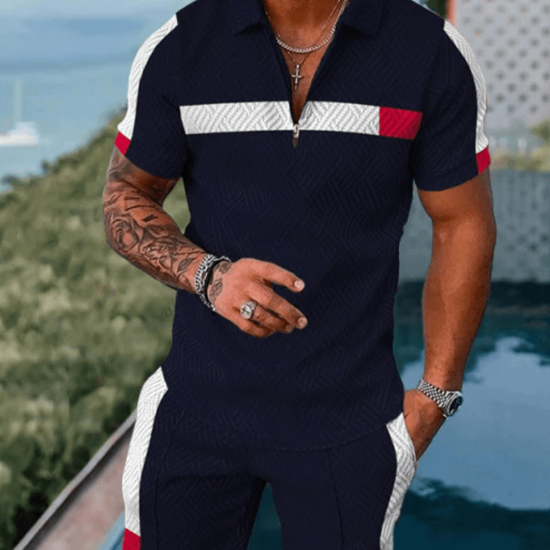 Thrifter Polo Shirt And Shorts Co-Ord