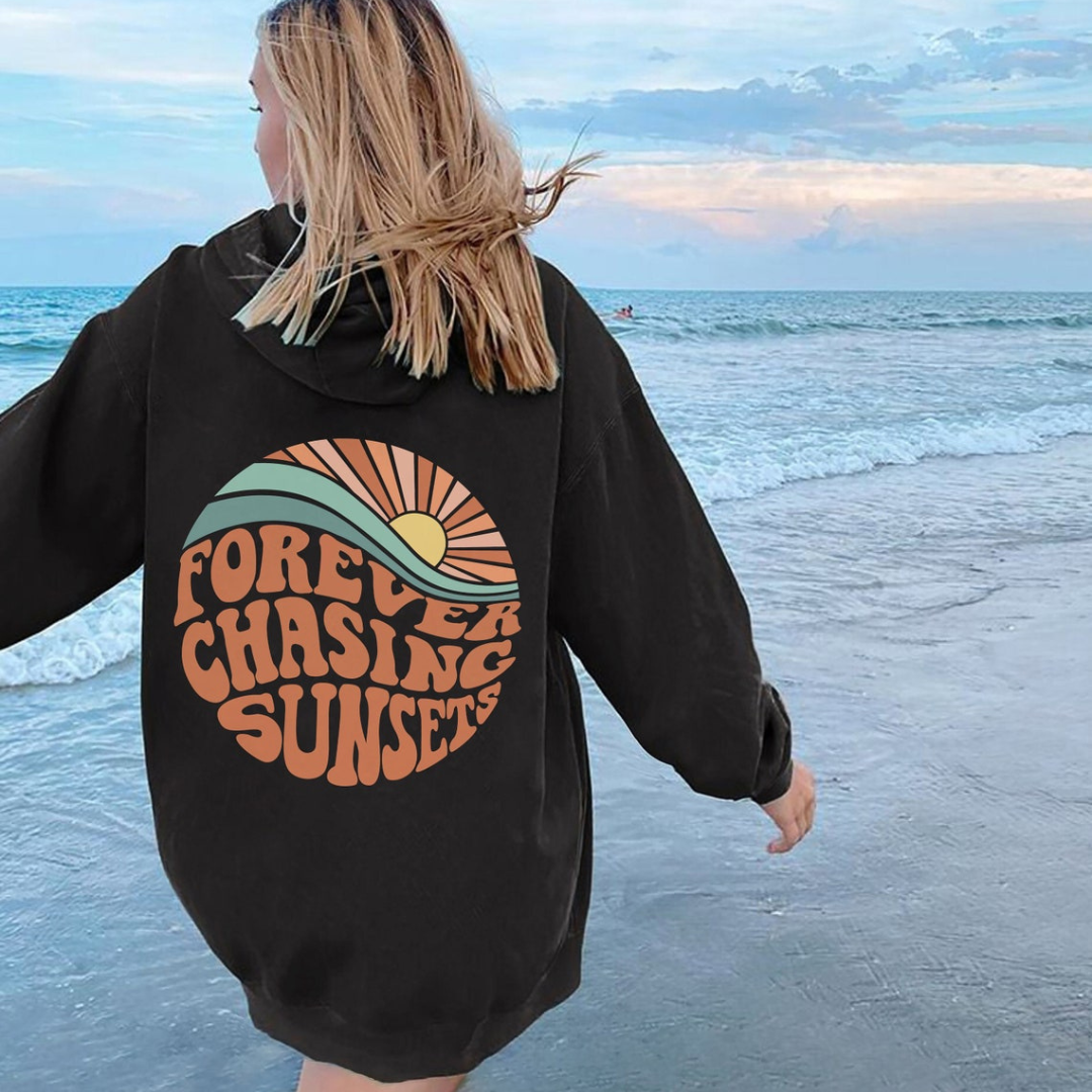 Bérénice™ | Sweat-shirt oversize imprimé au dos