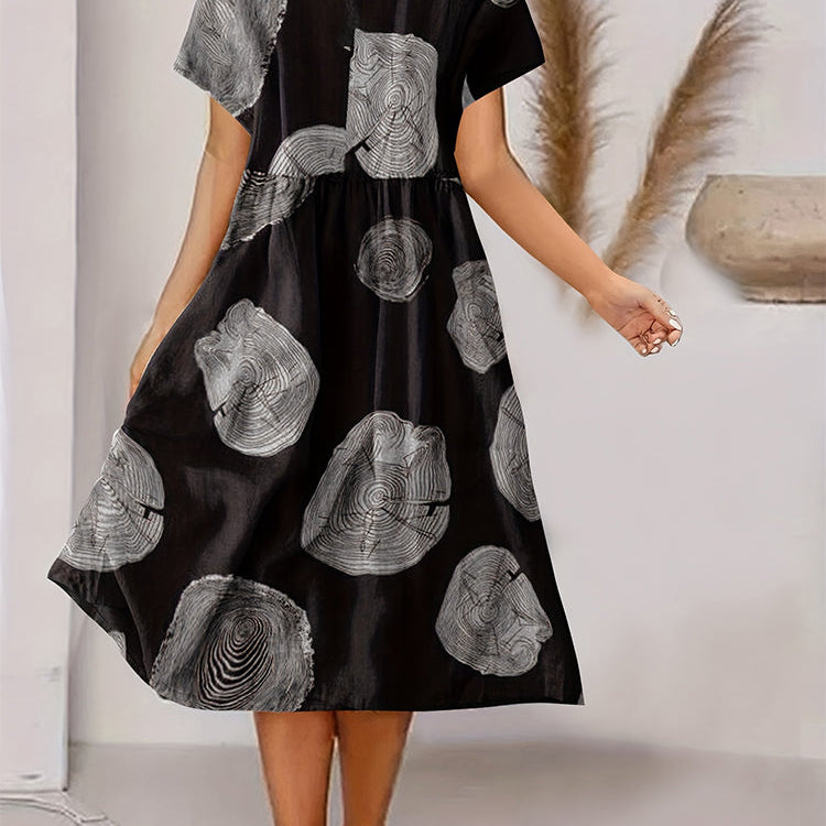 Agathe | Patterned chiffon dress