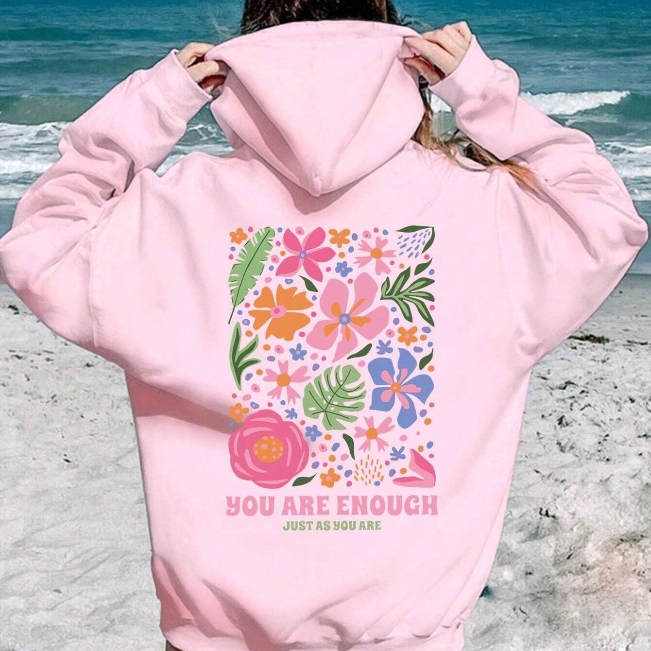 Lise™ | Sweat-shirt oversize imprimé au dos