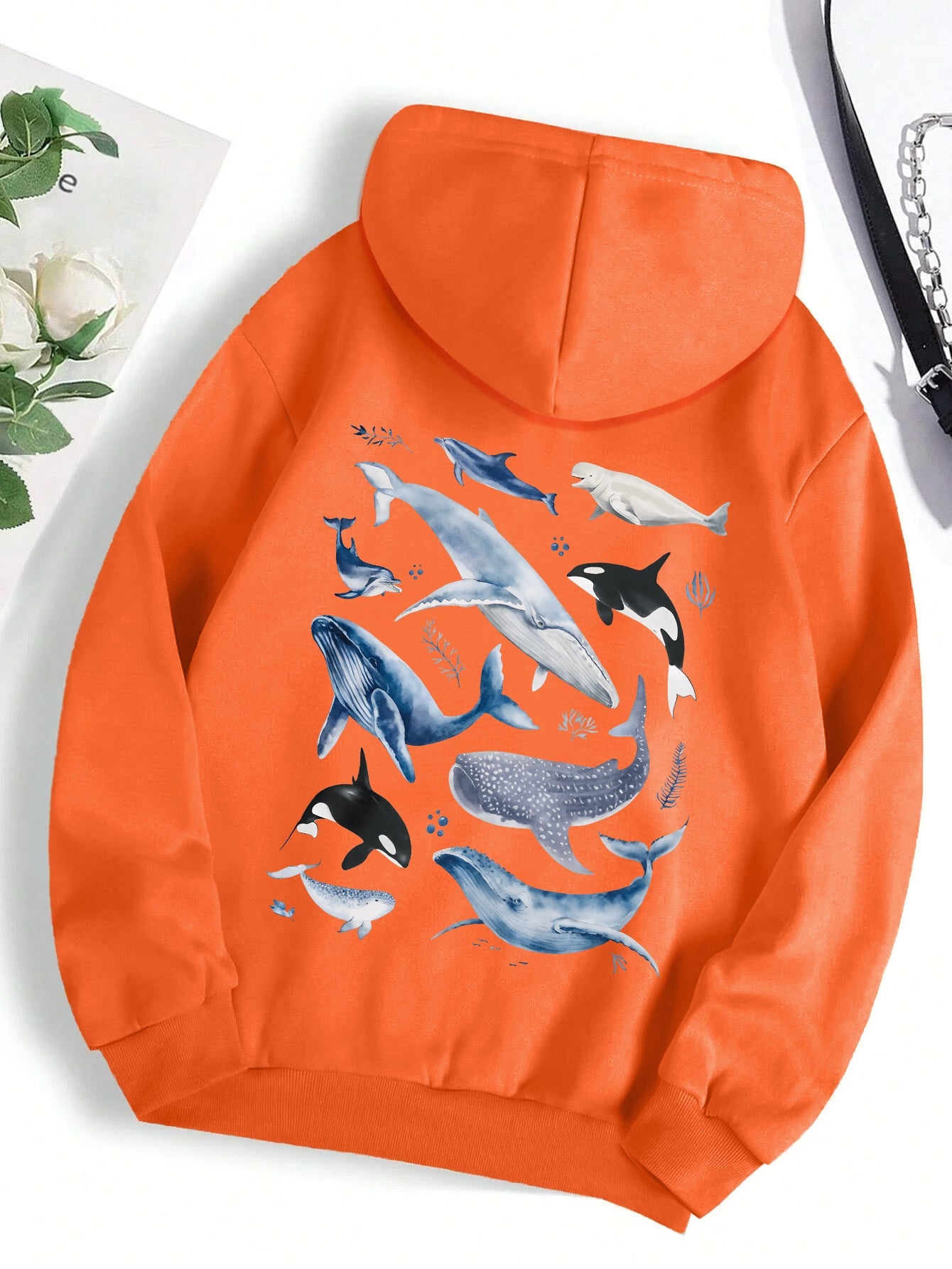 Naëlle™ | Sweat-shirt oversize imprimé au dos