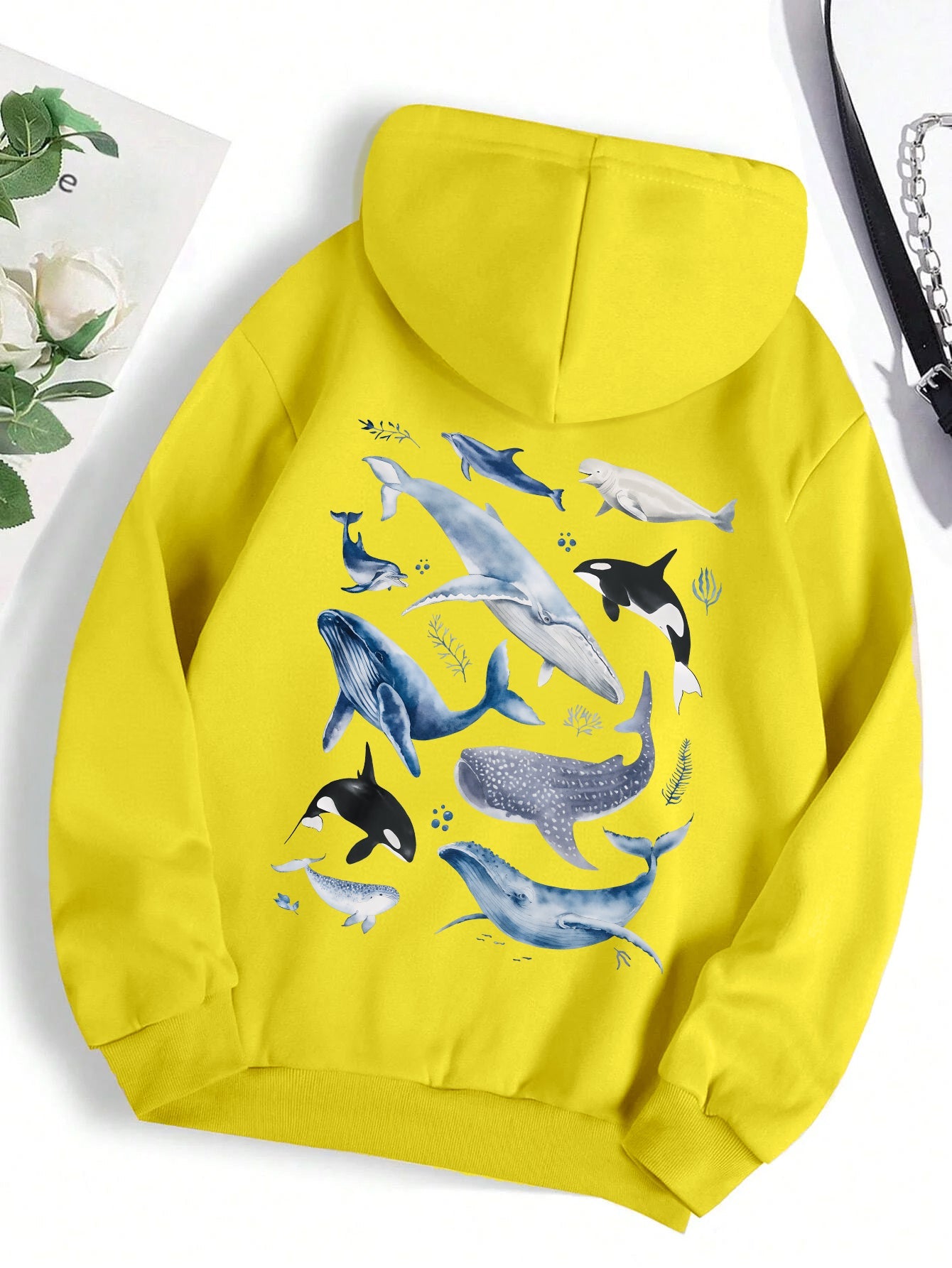 Naëlle™ | Sweat-shirt oversize imprimé au dos