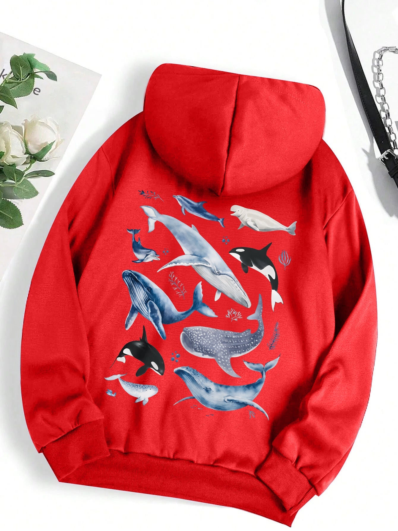 Naëlle™ | Sweat-shirt oversize imprimé au dos