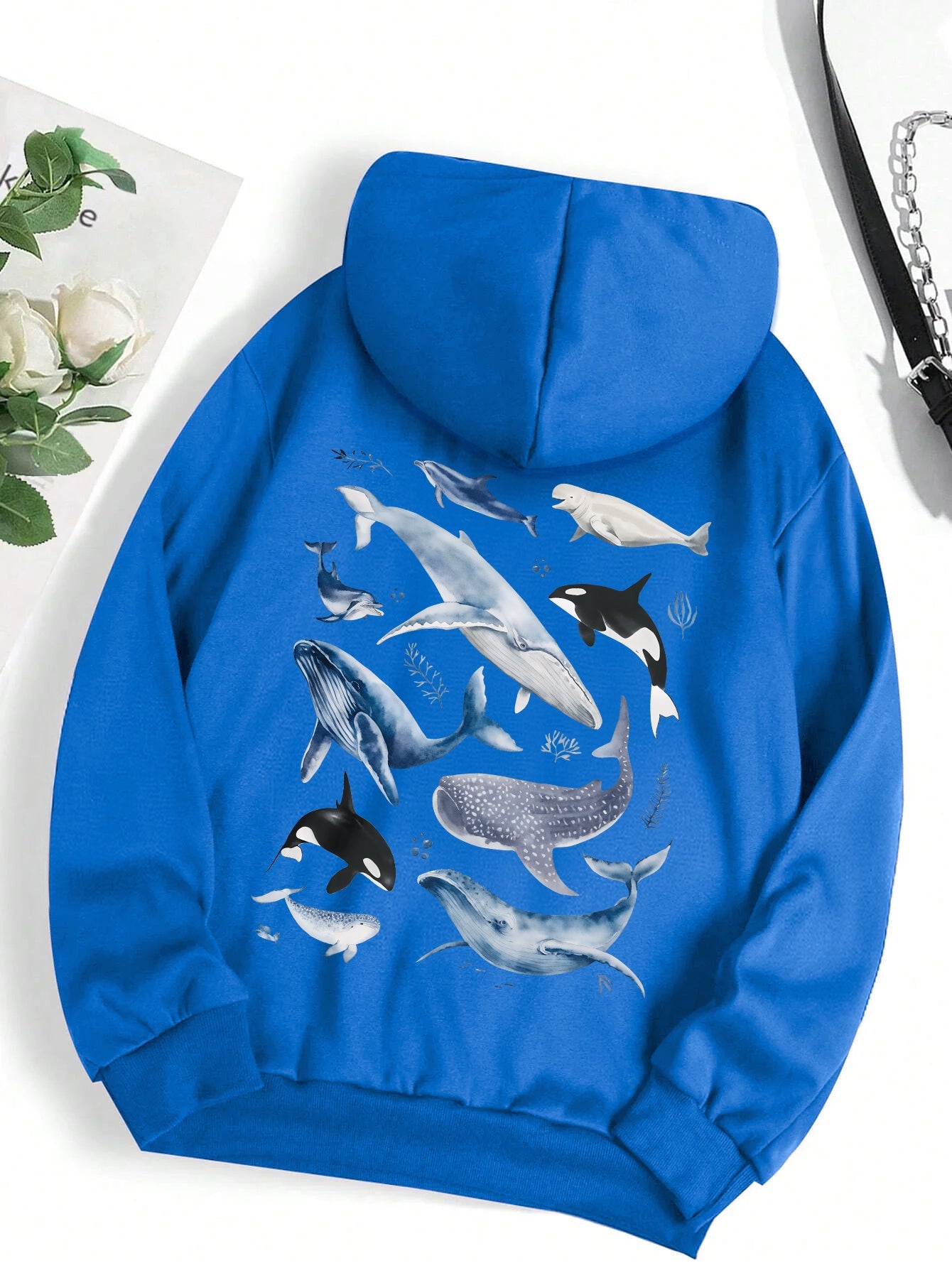 Naëlle™ | Sweat-shirt oversize imprimé au dos