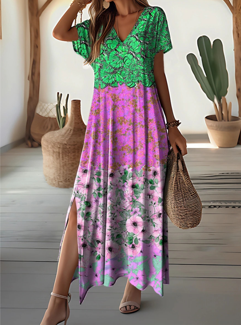 Clara | Robe fleurie en mousseline de coton