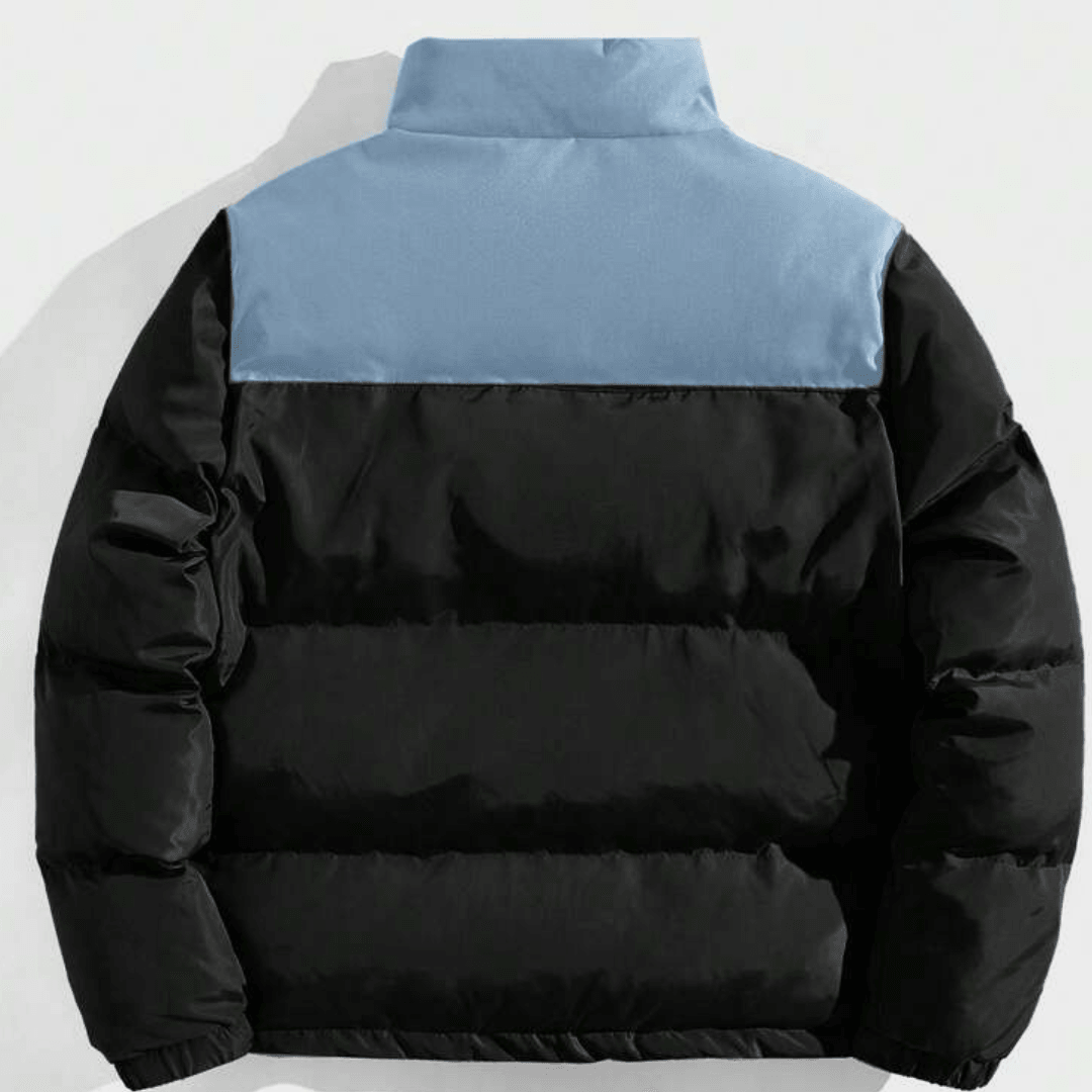 Padded jacket with contrast collar