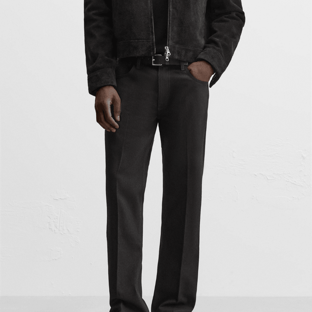 Classic Black Wool Trousers