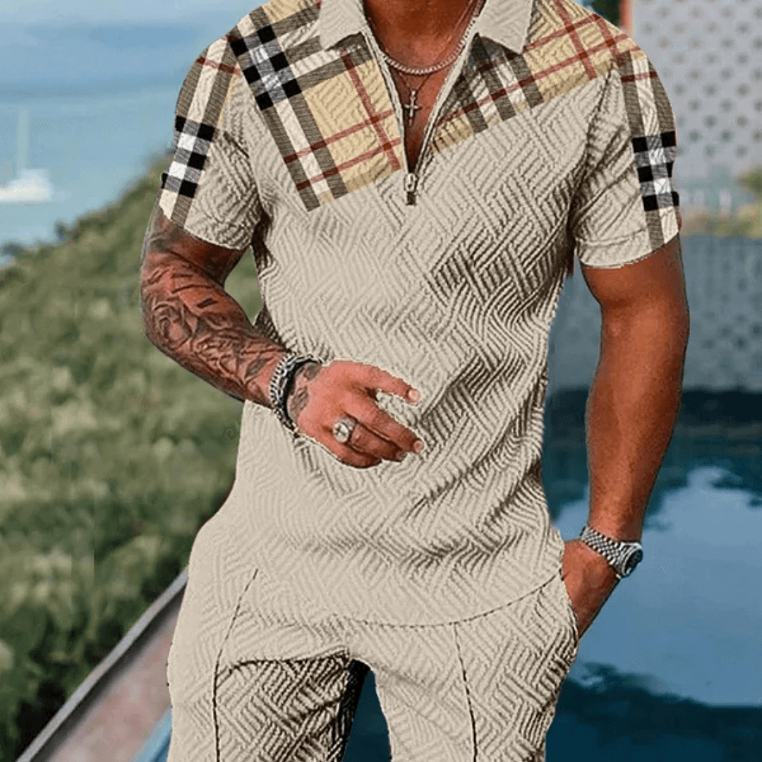 Cassander Polo Shirt And Shorts Co-Ord