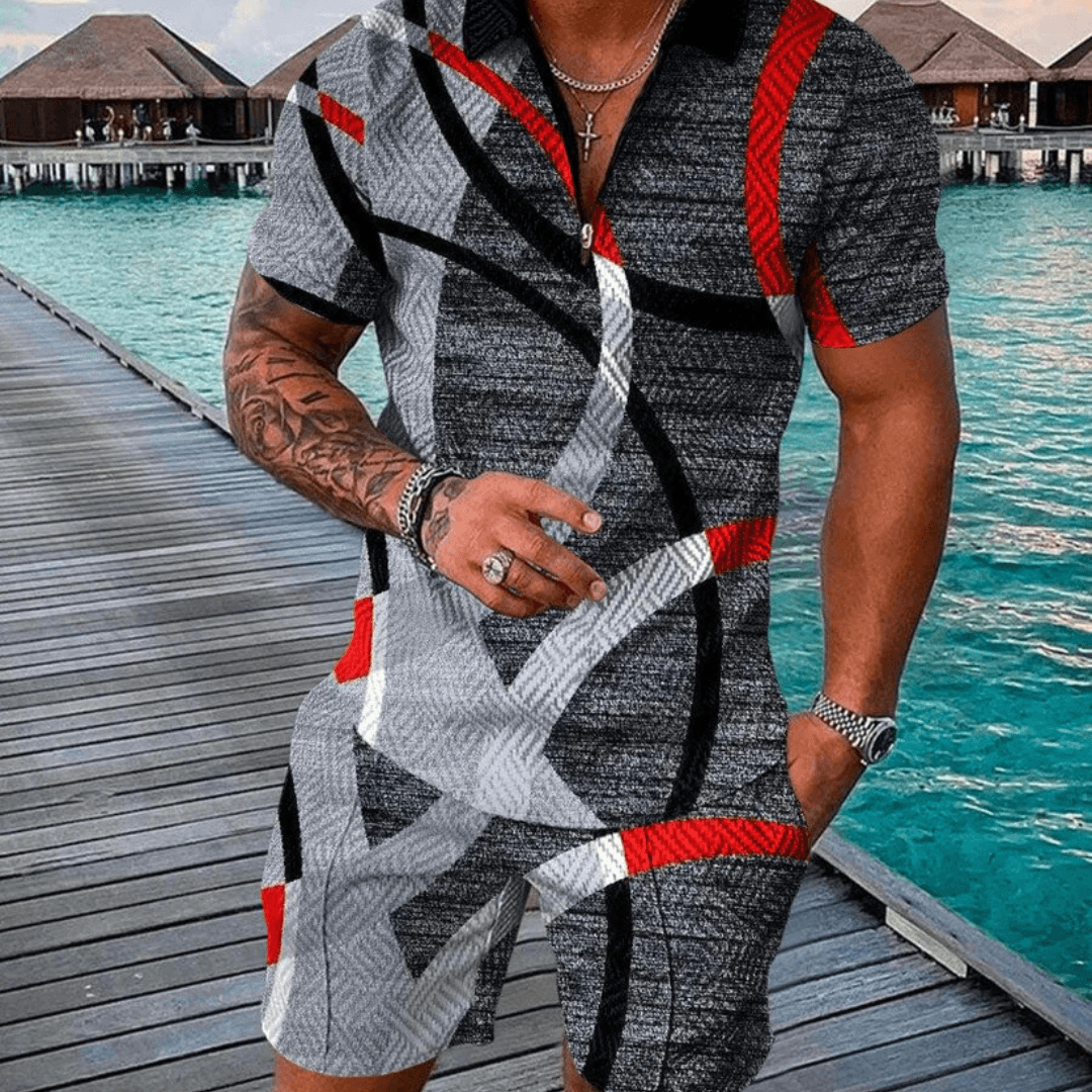 Jeezy Polo Shirt And Shorts Co-Ord