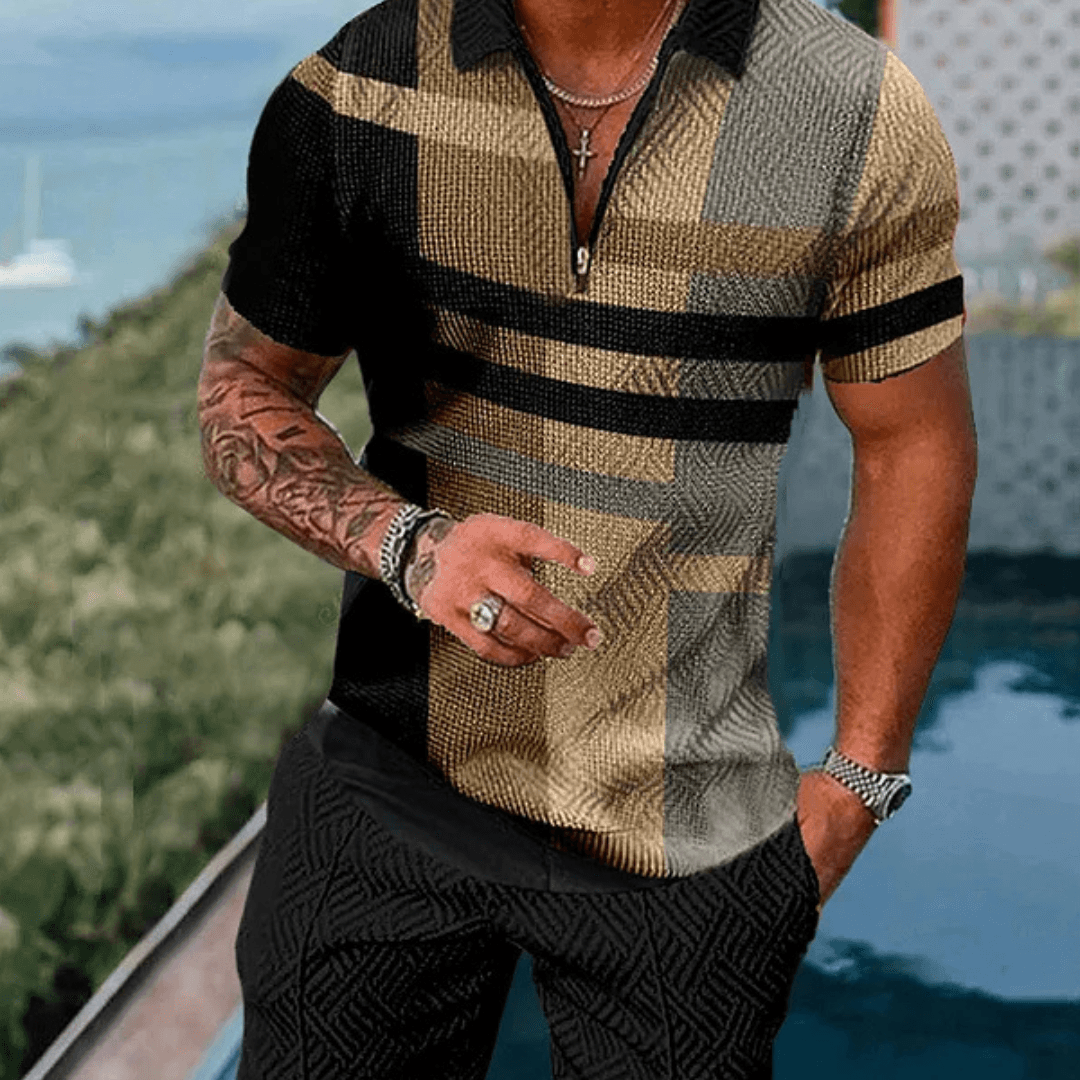 Jubal Polo Shirt And Shorts Co-Ord