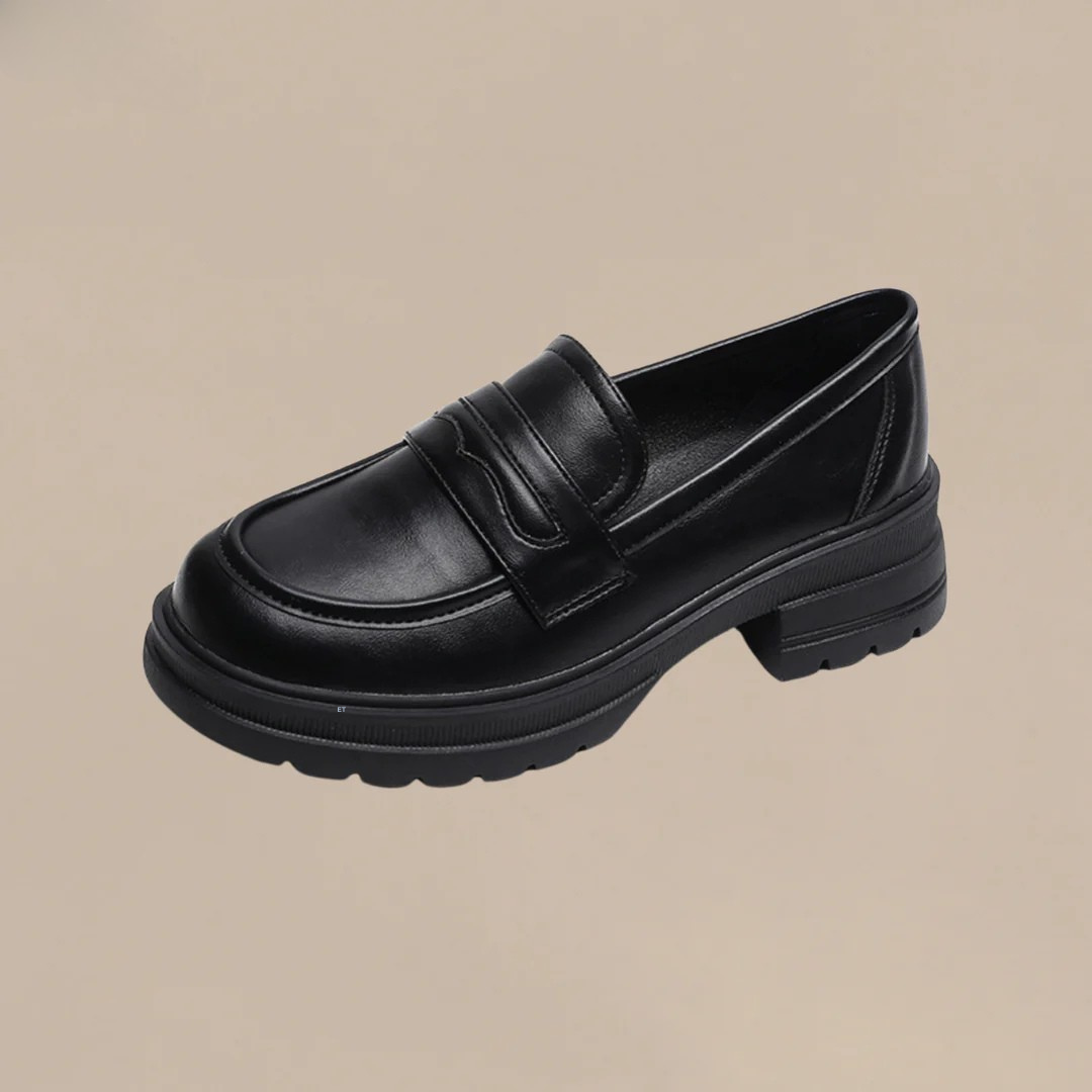 Gabrielle | Comfortable leather loafers with thick soles