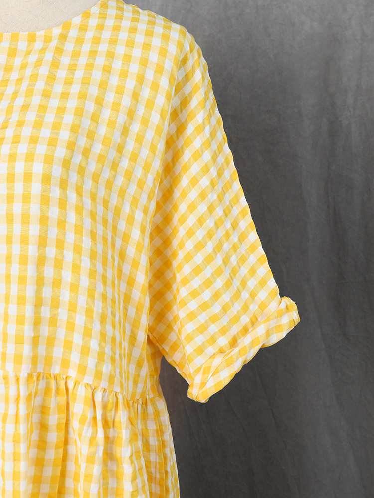 Christine | Robe à motifs en tissu chiffon