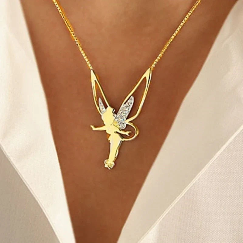 Collier Lucky Fairy en argent sterling et or