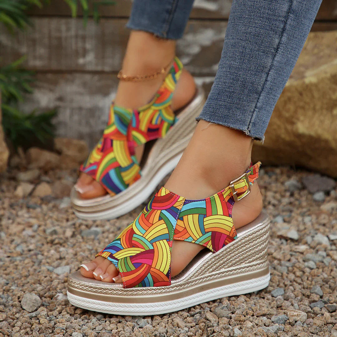 Esmeralda | Sandales compensées