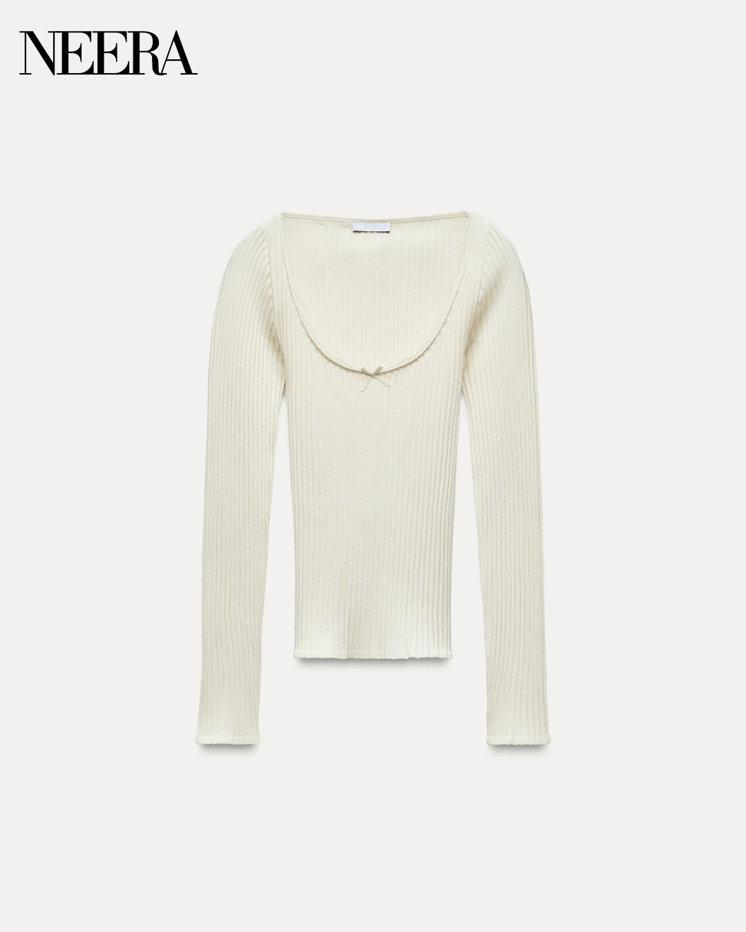 Seamless with bow and lace T-shirt