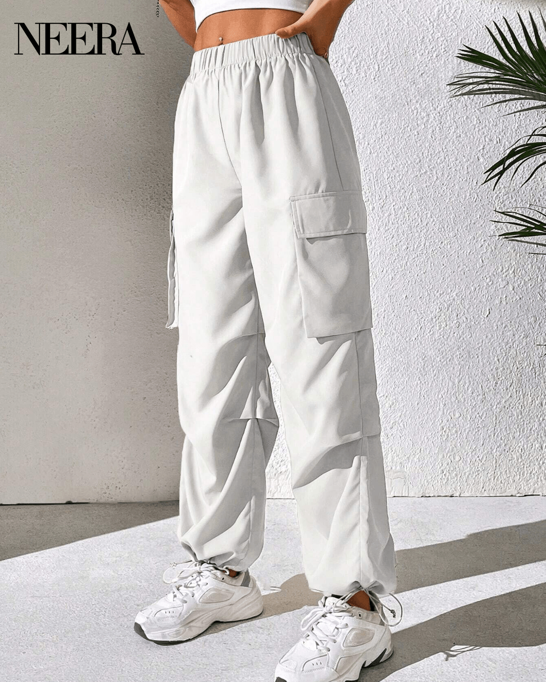 White Cargo Pants