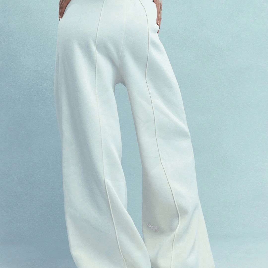 Wide Leg Pants with Drawstring