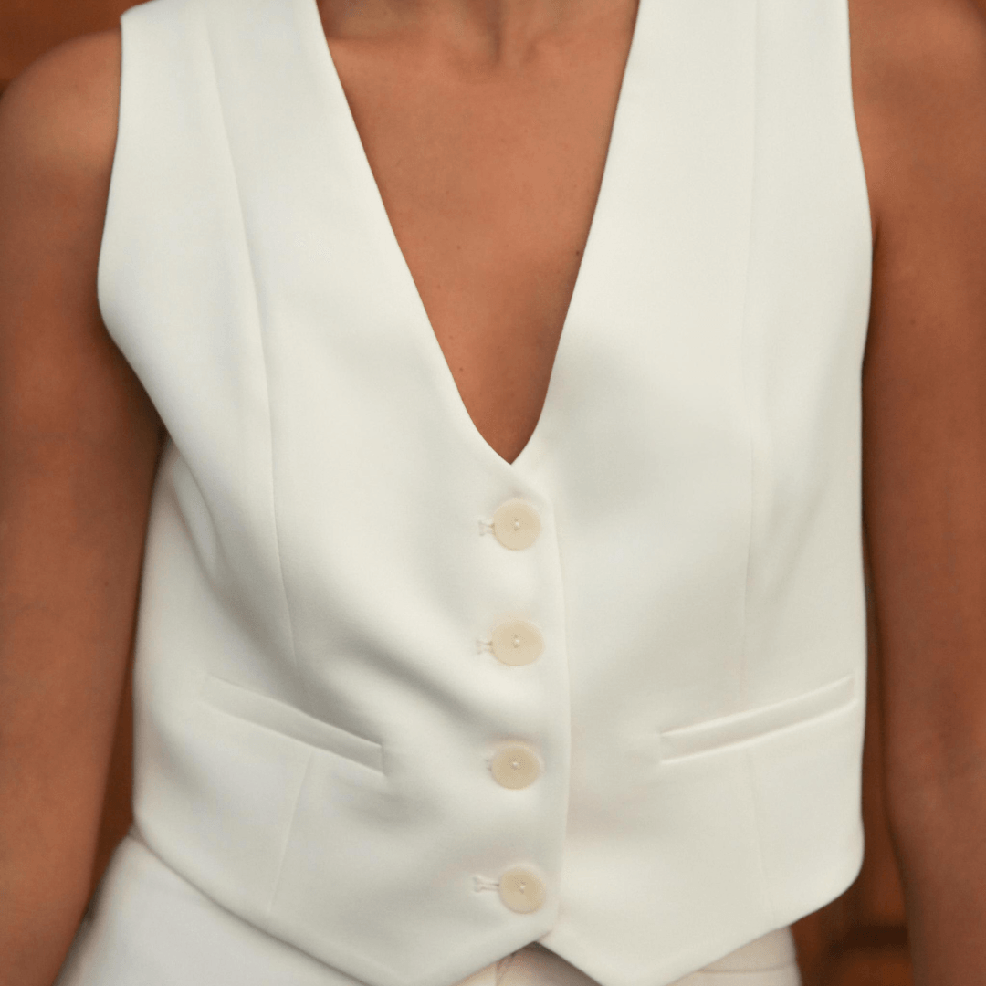 Women's Elegant Vest with Buttons