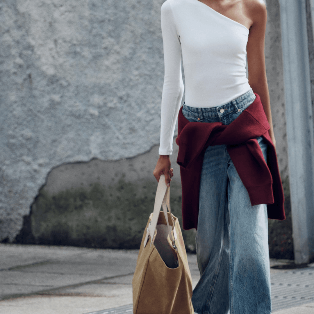 Asymmetrical Long Sleeve Bodysuit