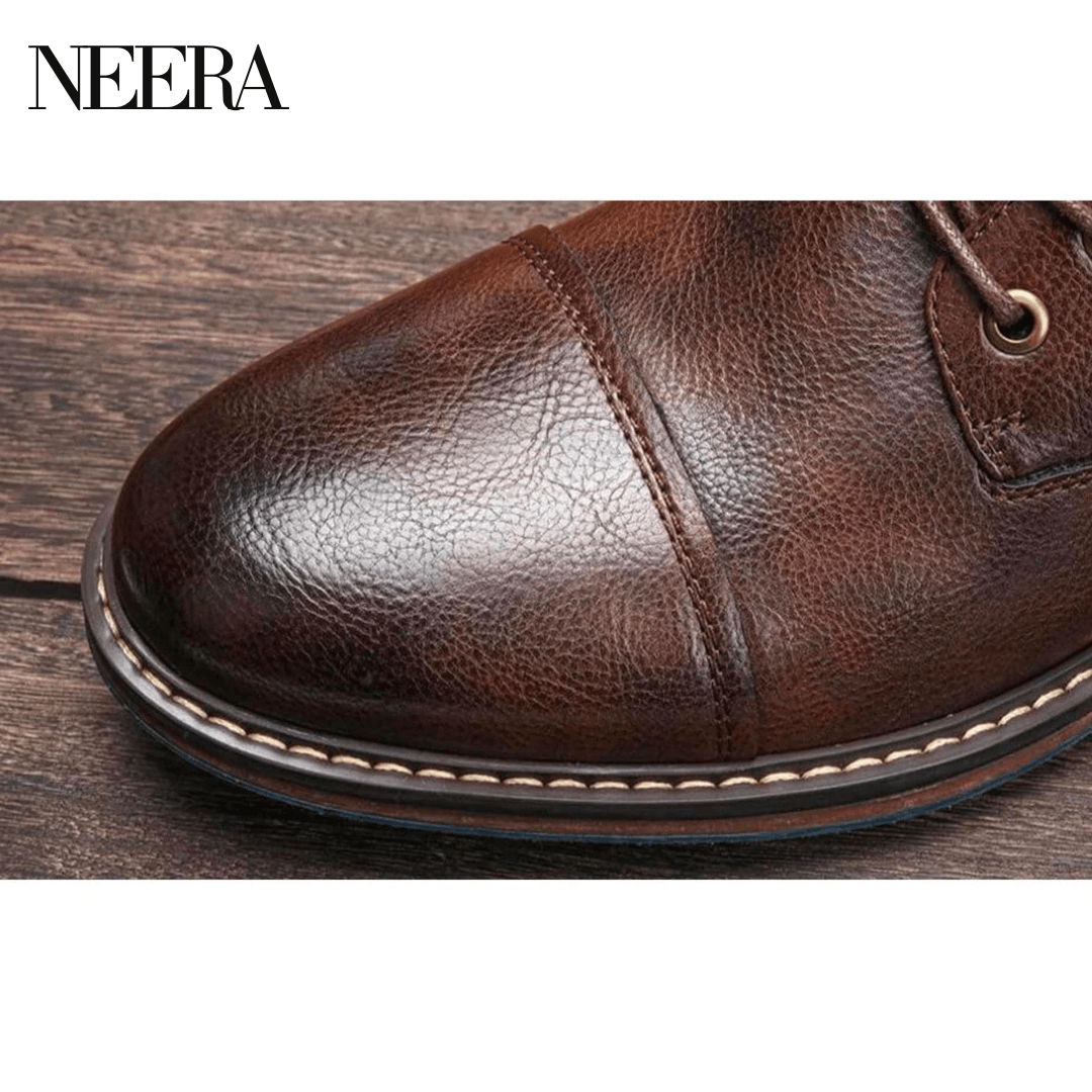 Aaron | Handmade premium leather Oxford boots 