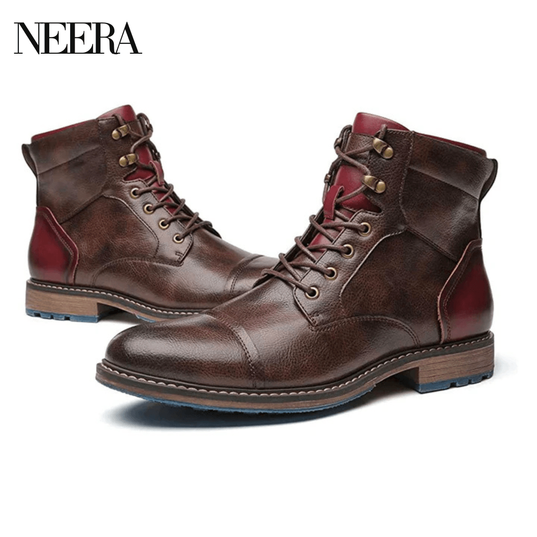 Aaron | Handmade premium leather Oxford boots 