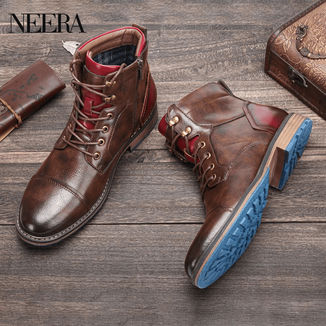 Aaron | Handmade premium leather Oxford boots 