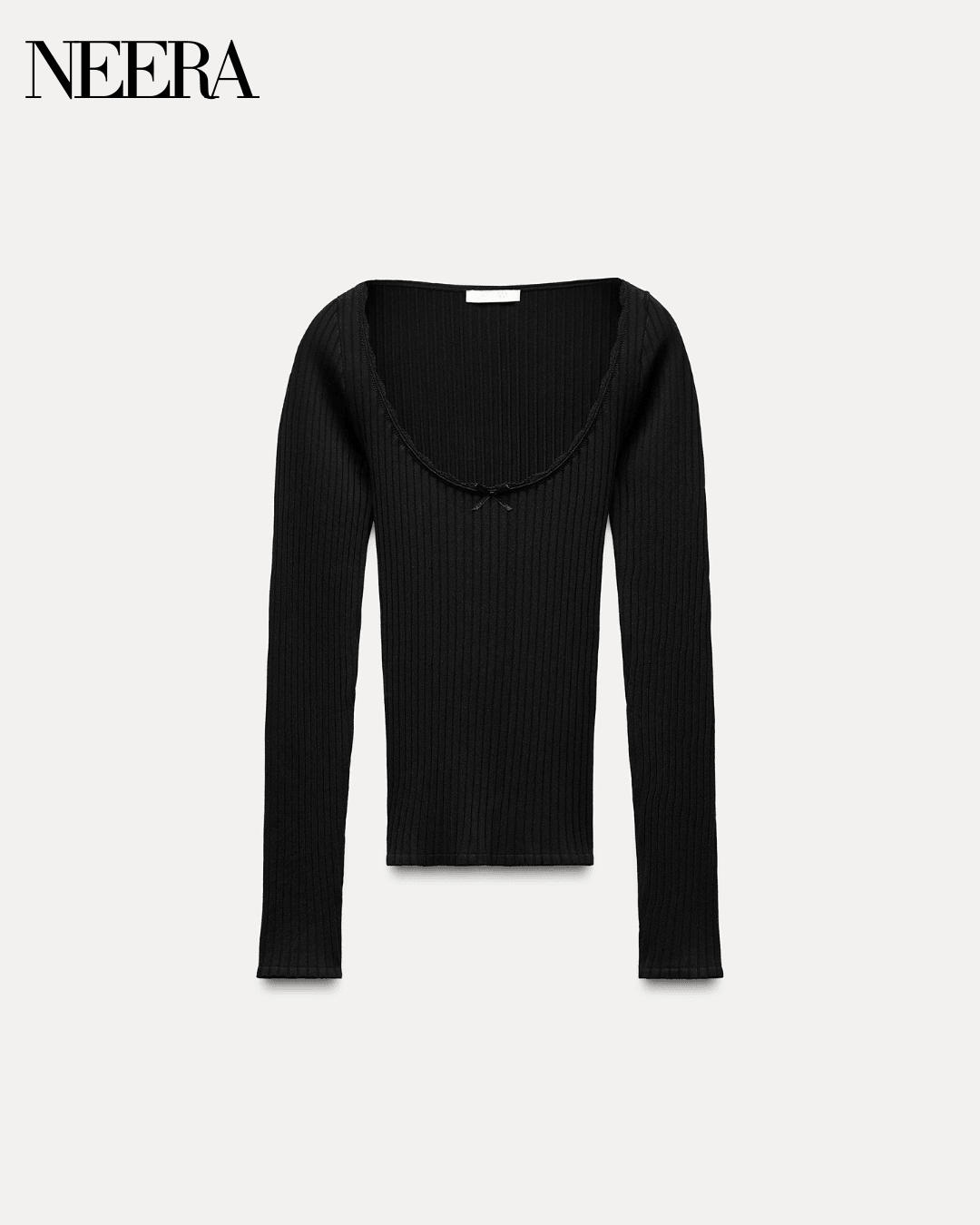 Seamless with bow and lace T-shirt