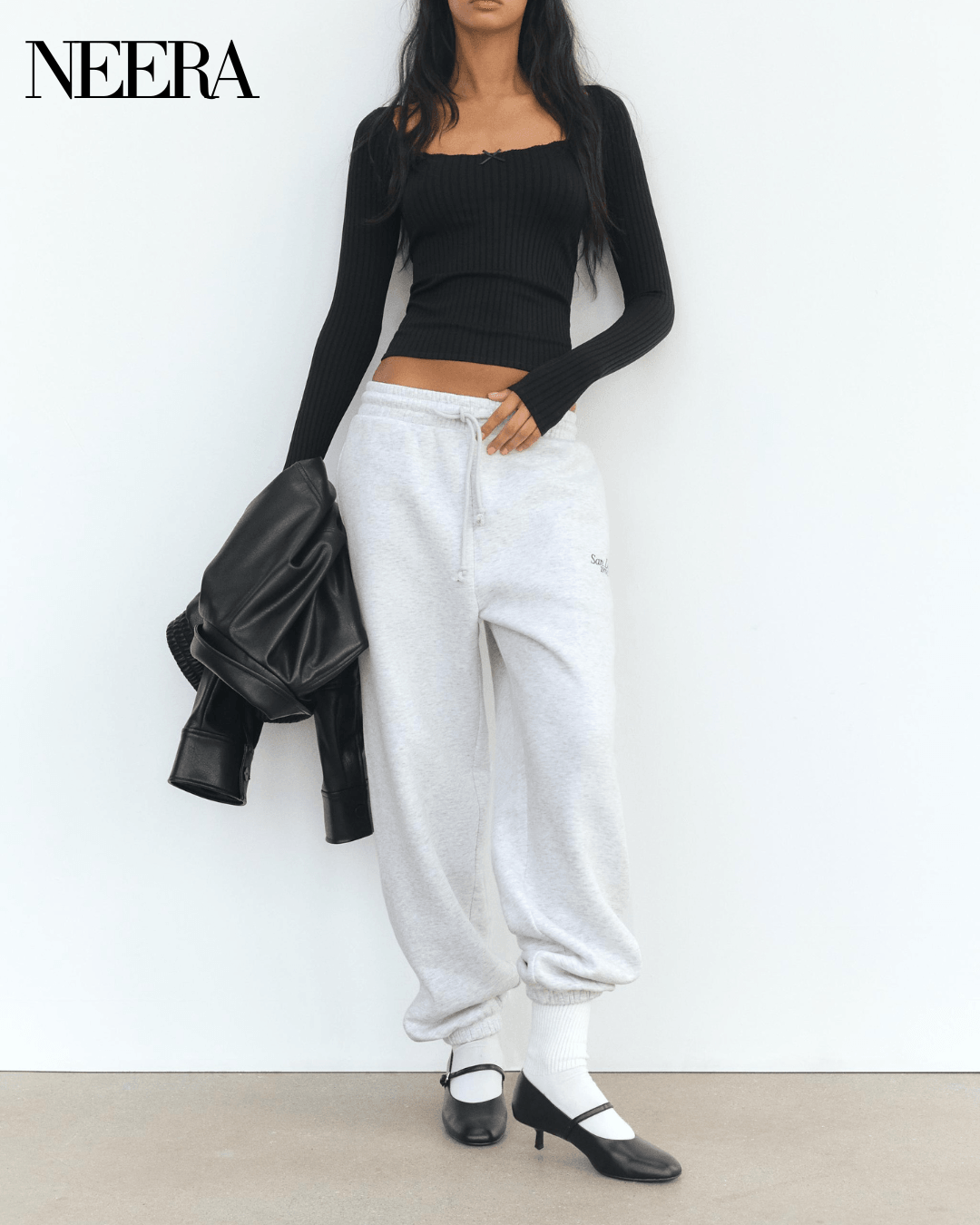 Seamless with bow and lace T-shirt