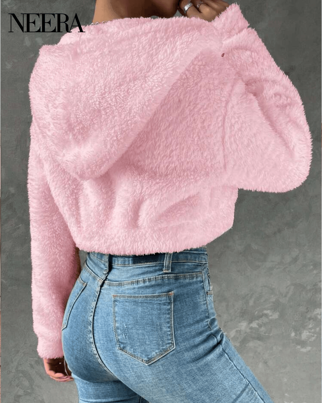 Plush Jacket with Zip