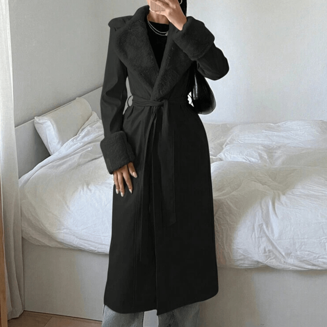 Long Winter coat with belt