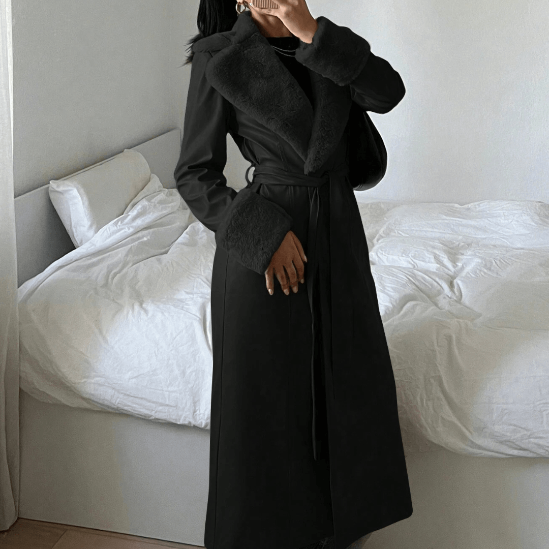 Long Winter coat with belt