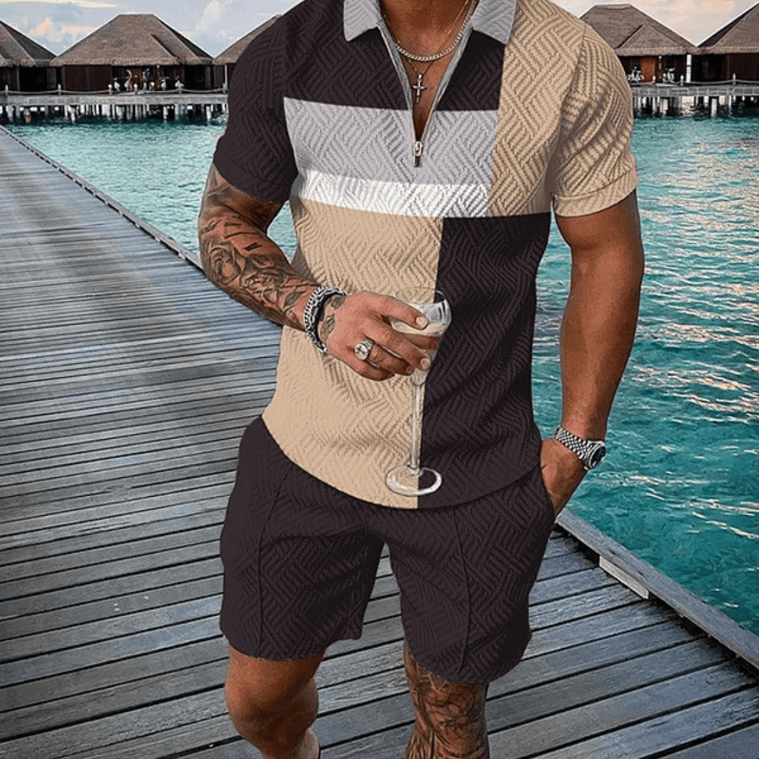 Lennox Polo Shirt And Shorts Co-Ord