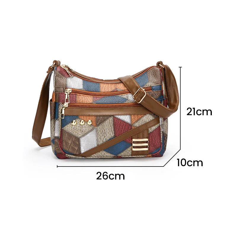 New color matching soft PU leather shoulder bag 