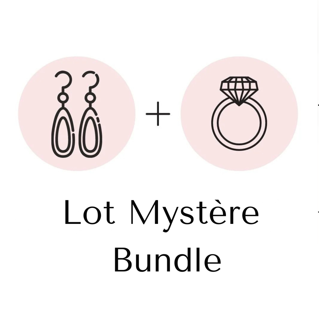 Mystery Earrings and Ring (Adjustable) - Set