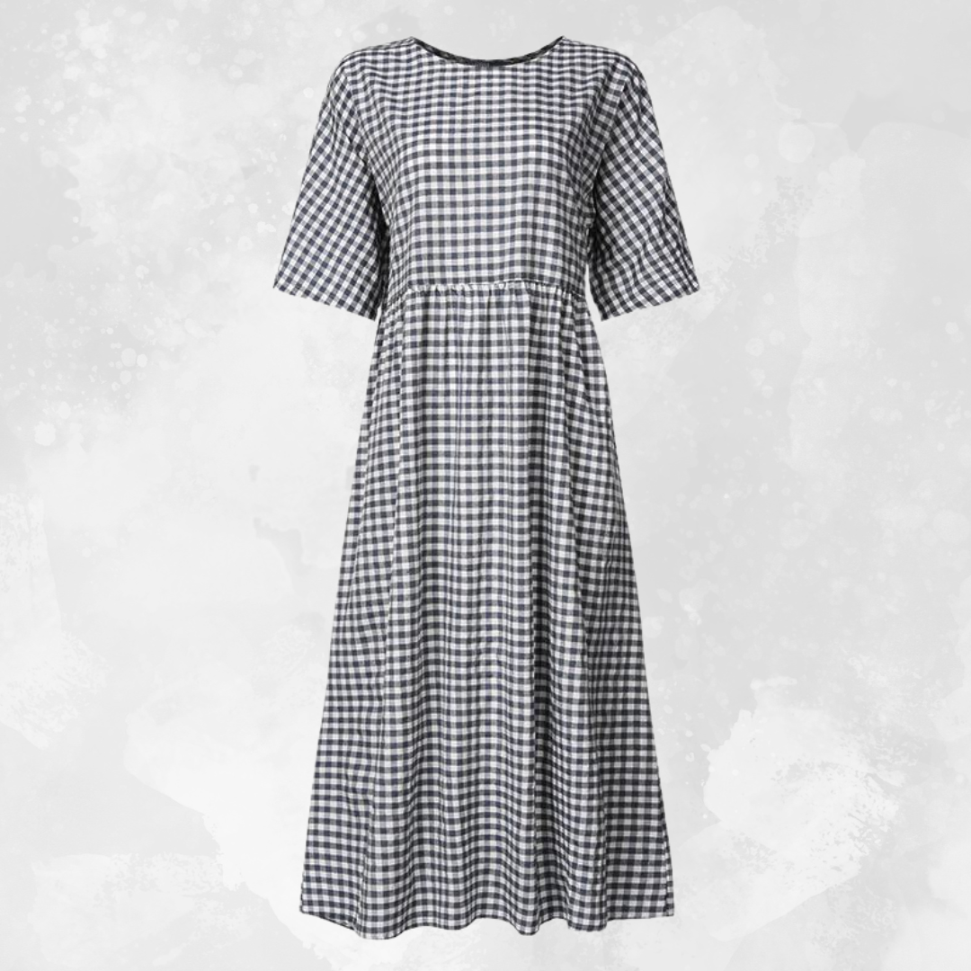 Christine | Robe à motifs en tissu chiffon