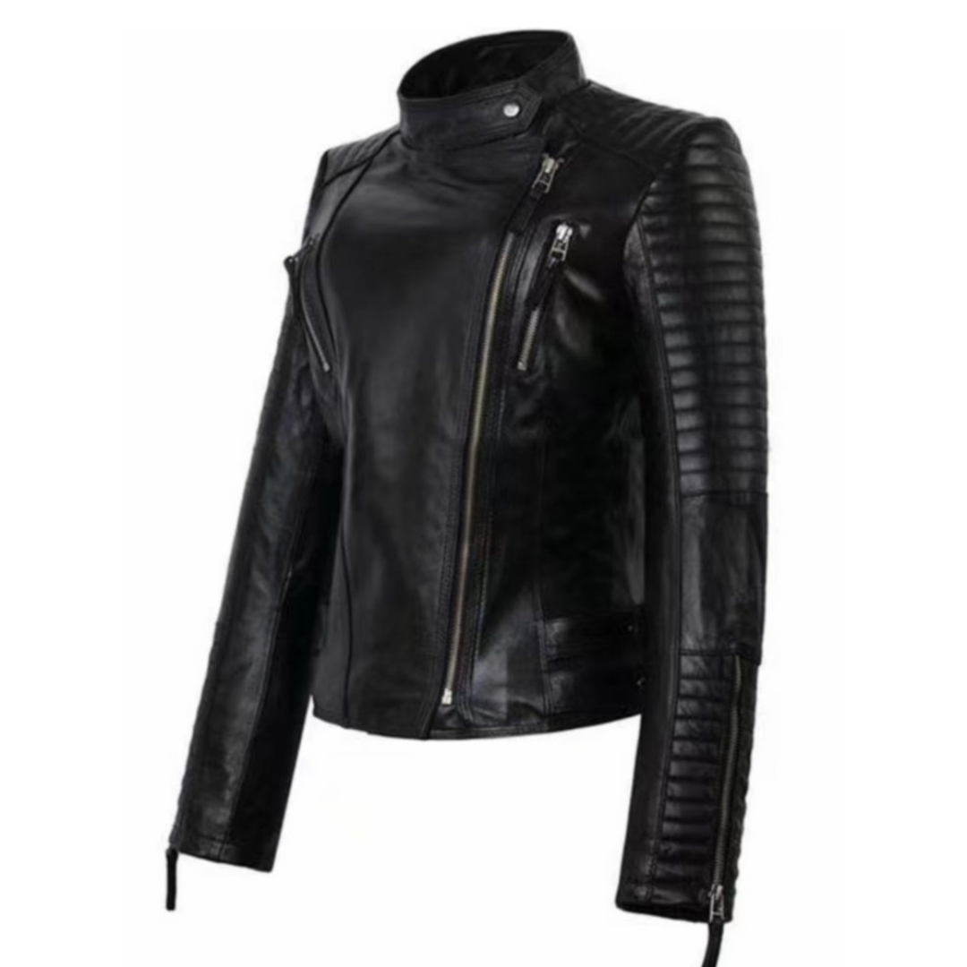 Charlotte | Veste en cuir véritable