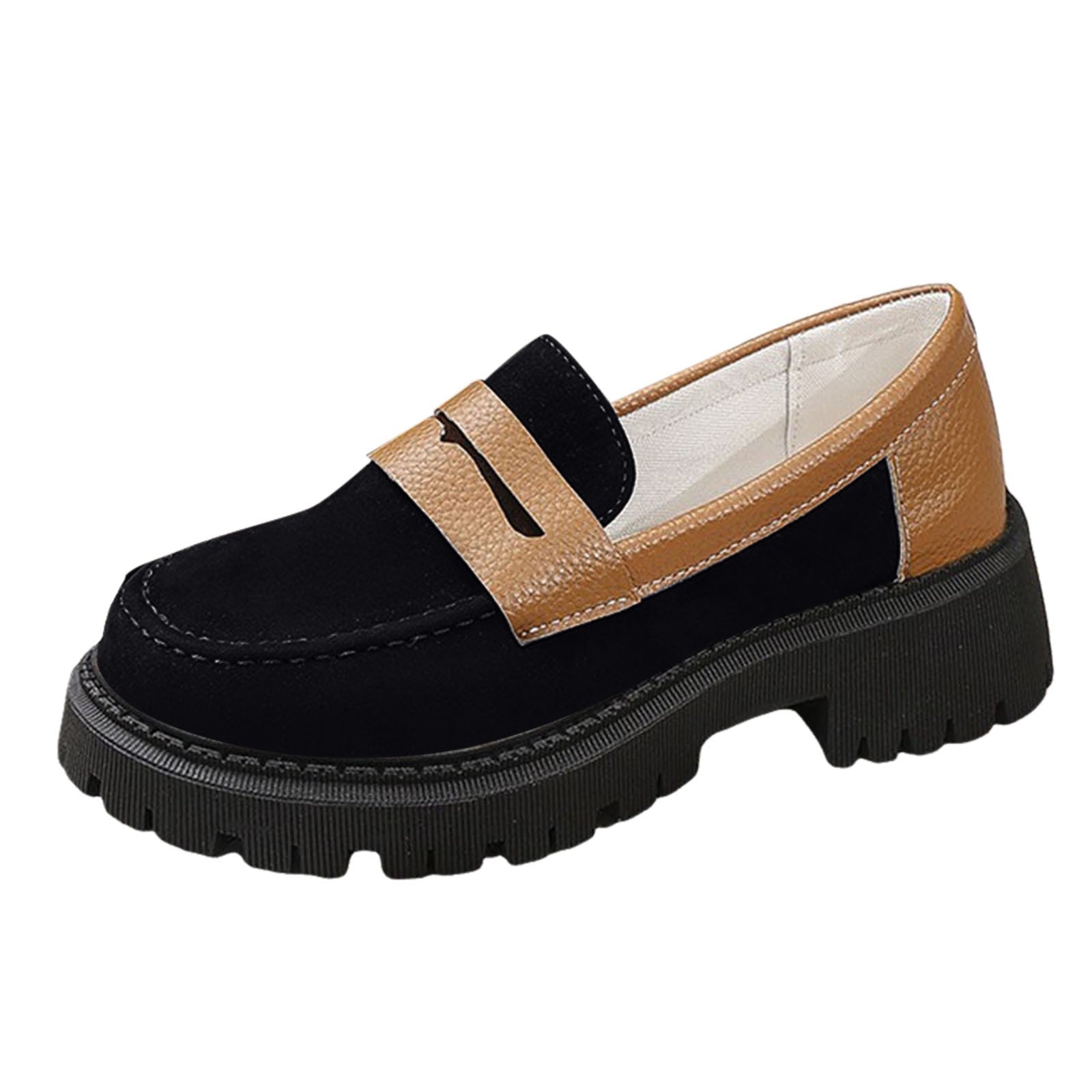 Josiane | Suede and genuine leather loafers, comfortable and with a comfortable sole