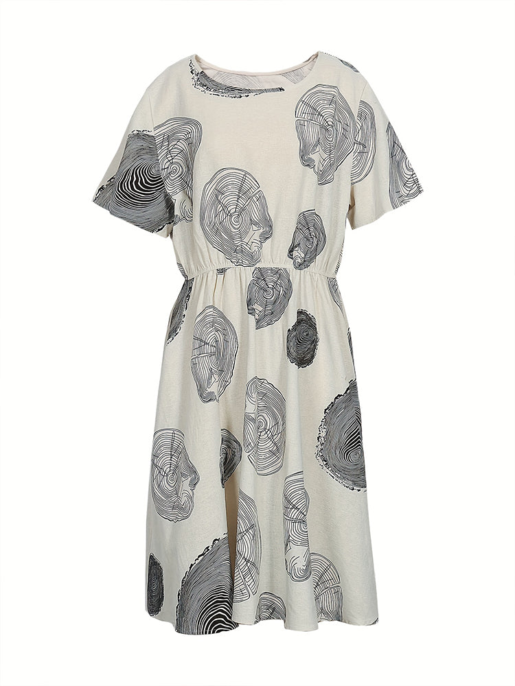 Agathe | Patterned chiffon dress