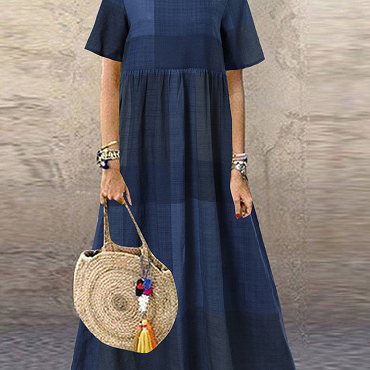 Maëlle | Robe à motifs en tissu chiffon