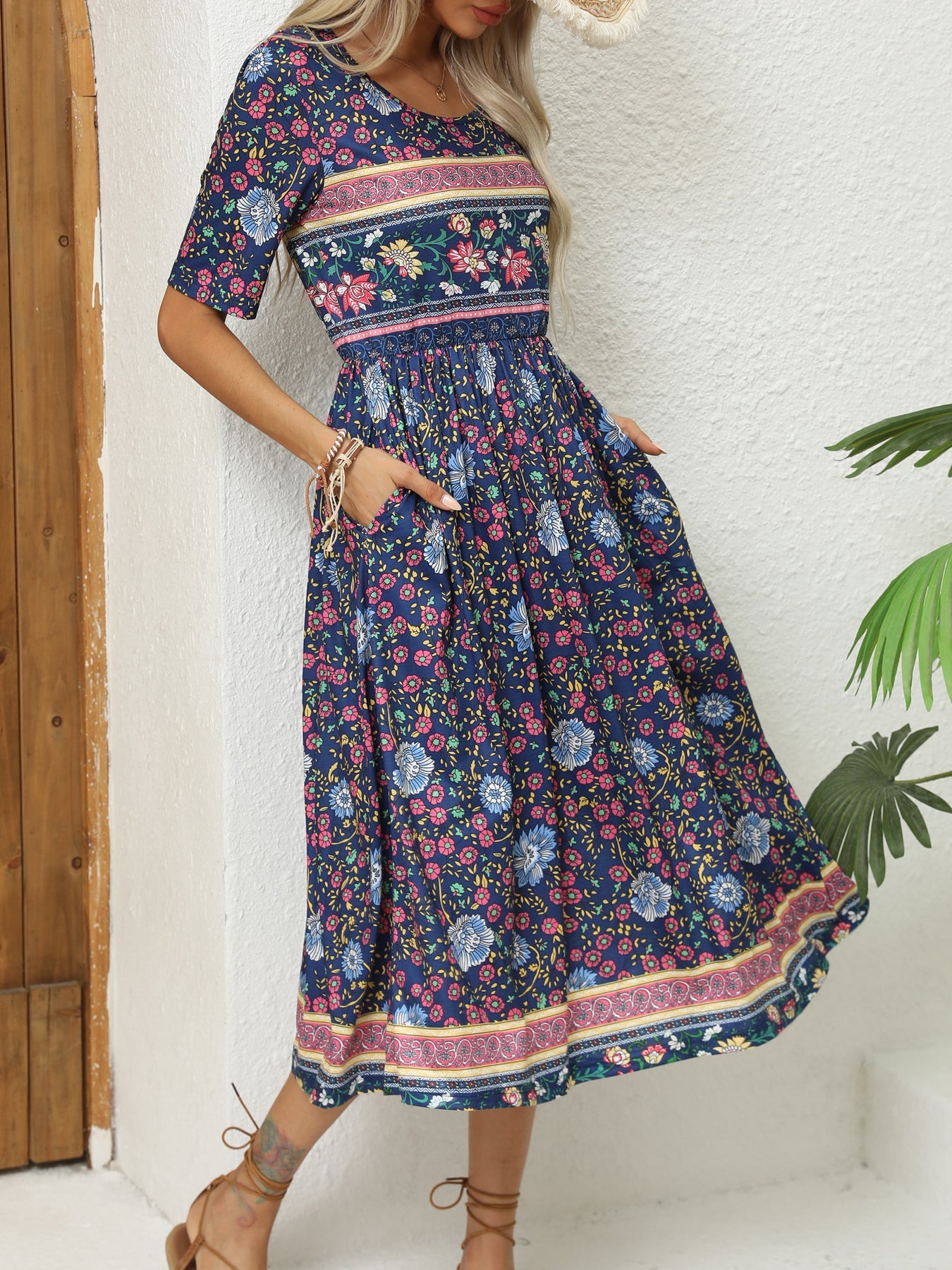 Léa | Robe fleurie en viscose