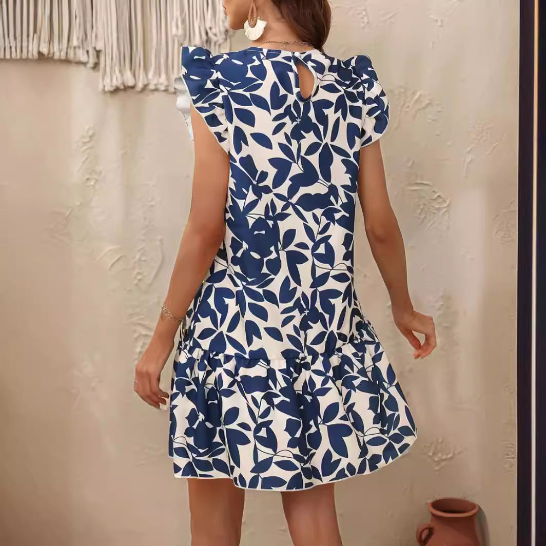 Audrey | Robe à imprimé en chiffon