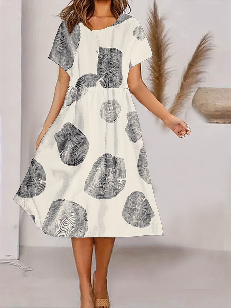 Agathe | Patterned chiffon dress