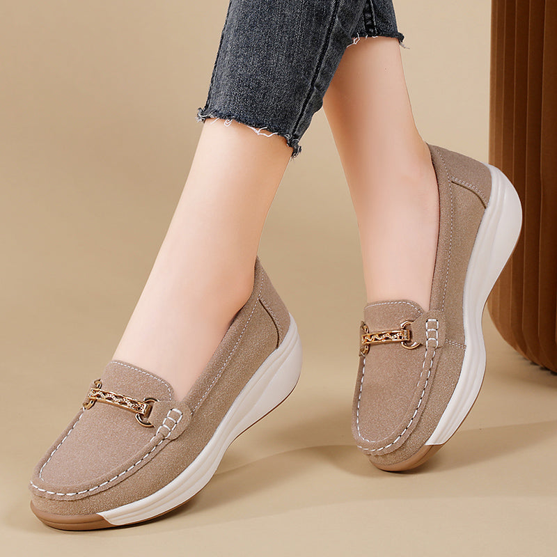 Serena | Suede loafers with soft sole