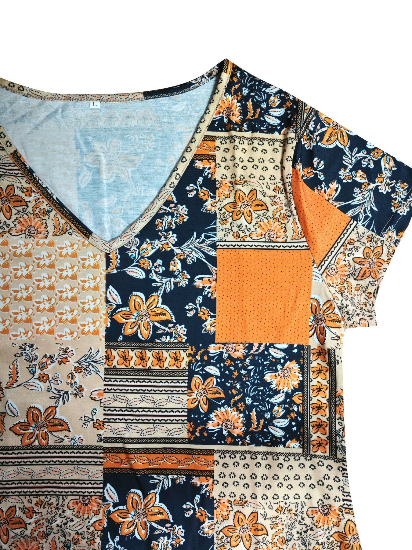 Aurélie | Robe à motifs en tissu chiffon