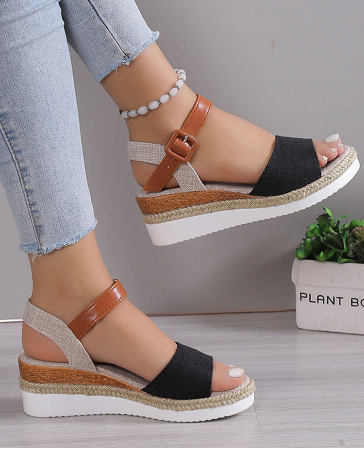 Jasmine | Sandales compensées à la mode et confortables