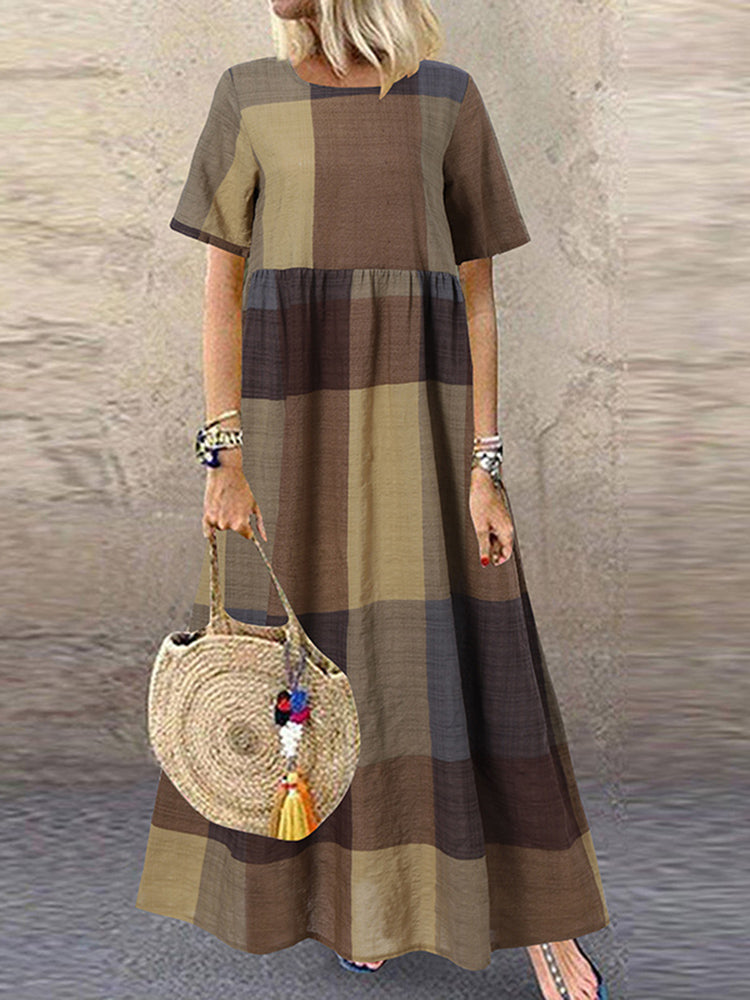 Maëlle | Robe à motifs en tissu chiffon